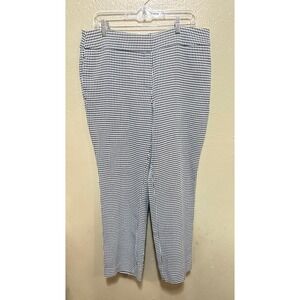 Kasper Women's Size 12 Houndstooth Career Dress Pants Cropped‎